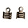2.500 End pieces hinged, 2mm, anthracite