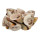 Shell bracelet, white-brown-pink