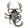 Pendant/brooch Scorpion, Abalone