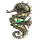 Pendant/brooch Seahorse, Abalone