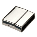 magnetic clasp, for 20x4mm, silver