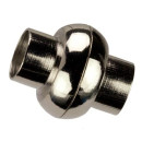 magnetic clasp ball, for 3mm, silver