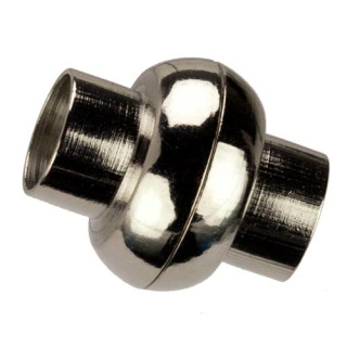 Magnetverschluss Kugel, für 6mm, Silber