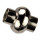 magnetic clasp ball, for 6mm, silver