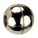 magnetic clasp ball, for 3mm, silver