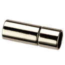 plug clasp, for 5mm, silver