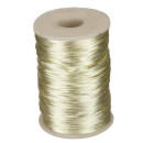 100m satin ribbon, 2mm, cream
