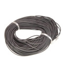 91m leather rope, 2mm, grey