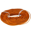 91m leather rope, 2mm, orange - only 1 role left!