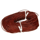 91m leather rope, 2mm, dark red - only 1 role left!