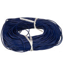 90m leather rope, 2mm, blue