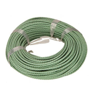 5m leather rope, 3mm, Mint