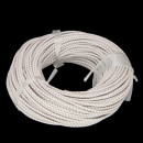 5m leather rope, 3mm, white