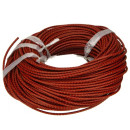 5m leather rope, 3mm, red