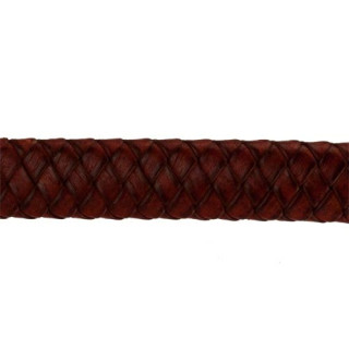 1m leather rope, 12x6mm, red