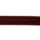 1m Lederband, 12x6mm, Rot