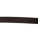 5m leather rope, 8x2mm, black