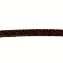 5m leather rope, 6mm, brown
