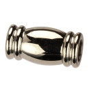 magnetic clasp stainless steel, for 5mm, silver