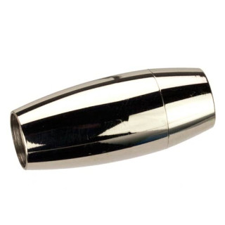 Magnetverschluss Edelstahl, für 8mm, Silber