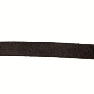 10m Lederband, 5x2mm, Schwarz