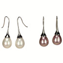 earrings mother of pearl, drops, mix