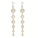 earrings mother-of-pearl, pearls, cream