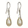 Earrings freshwater pearl, cream