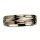 Stainless steel ring with stones, silver-black