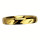 Stainless steel ring with stones, silver-black