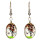 Glass earrings coloured