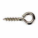 200 Stifte mit Ring für Perlen, Edelstahl, 10mm