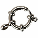 10 Springringe mit Ring, Edelstahl, 14mm