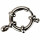 10 Springringe mit Ring, Edelstahl, 14mm