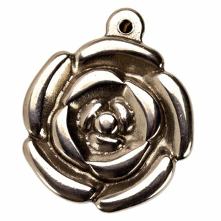 10 Pendants/Charms flower stainless steel, 20mm