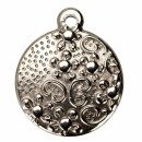 10 Pendants/Charms stainless steel, 16mm