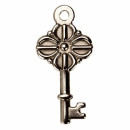 10 pendant/charm keys, stainless steel