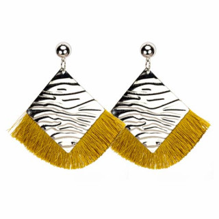 Earrings Square, Gold