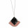 Halskette Square, 72cm, Pink