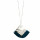 Necklace Square, 72cm, turquoise