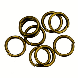 500g Binderinge, 4,5x0,7mm, Antikgrün - nur noch 2 Packungen