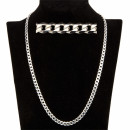 Curb chain GZ, 925 Sterling silver, 45cm, 2,9mm