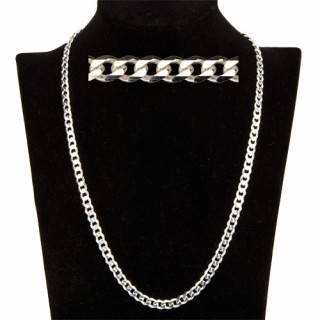 Curb chain GZ, 925 Sterling silver, 45cm, 2,9mm - only 4pcs left!