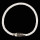 Lederarmband mit Magnetverschluss, 4mm, Weiß