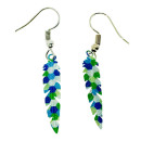 Earrings feather, mixed colours