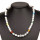 Necklace 925 sterling silver necklace/natural stones mix