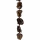 strand smoky quartz, chunks natural, 18-30mm