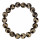 Bracelet agate, black camel, 10mm