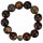 Bracelet agate, black-brown, 16mm