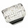 stainless steel ring with stones, silver